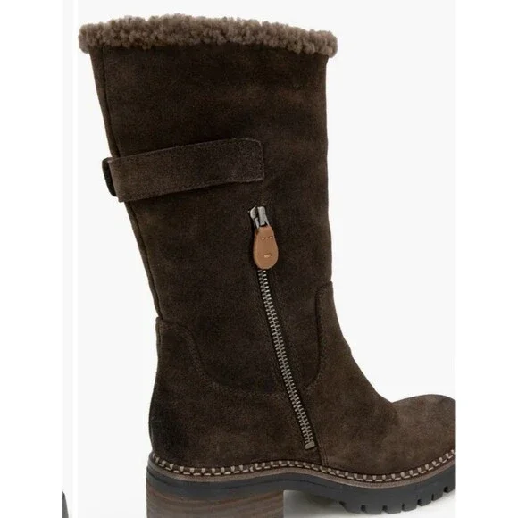 NEW GENTLE SOULS Bradford Faux Shearling Trim Boot Size 7 With Flaw $319 - Picture 5 of 7